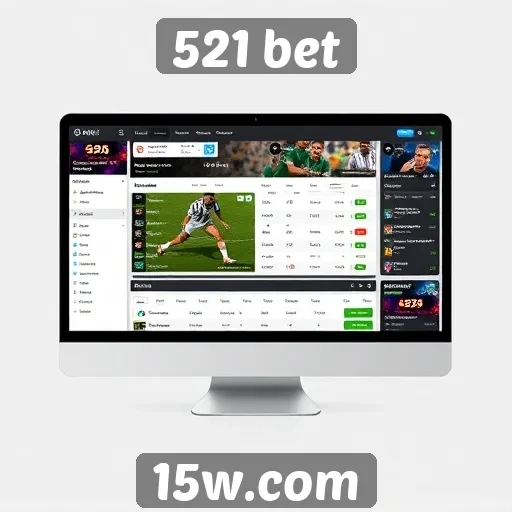 Interface do usuário no 521 bet